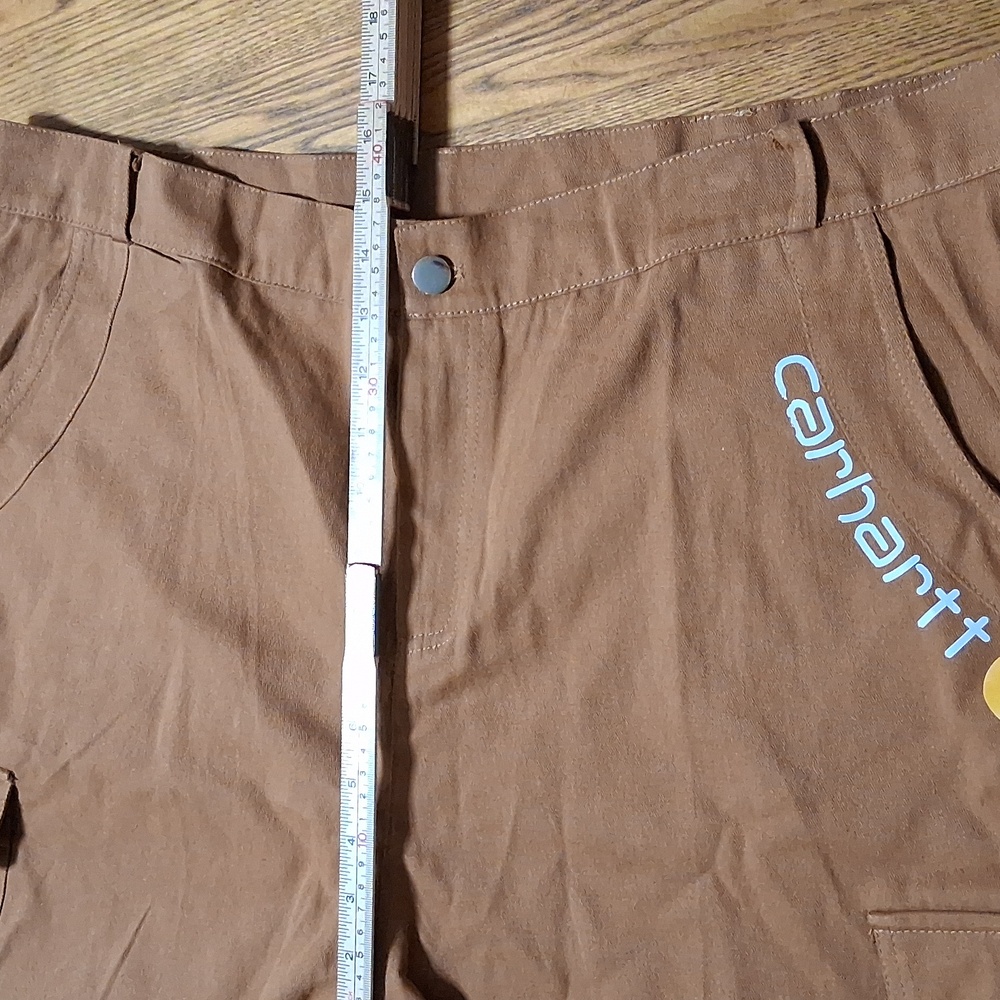 CARHARTT Shorts Mens BROWN BRICK 2XL Used OUTDOORS Preowned XXL Cargo ? - Picture 5 of 8